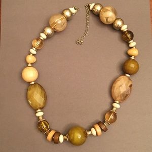 Large multi beaded necklace